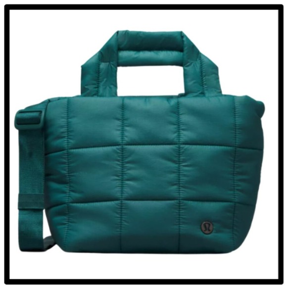lululemon athletica Handbags - NWT Storm Teal lululemon Quilted Grid Crossbody Bag 5L